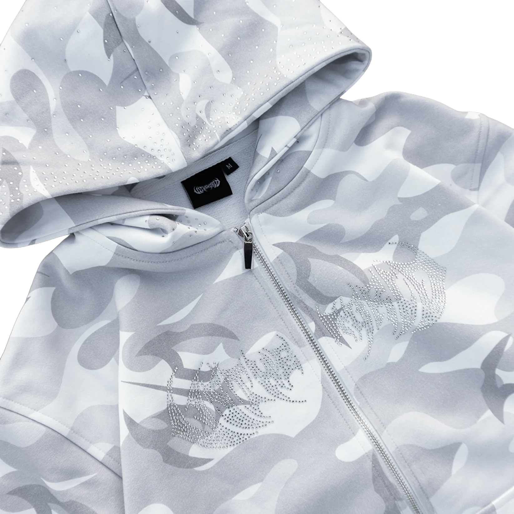 'CAMO' ZIP HOODIE (WHITE)